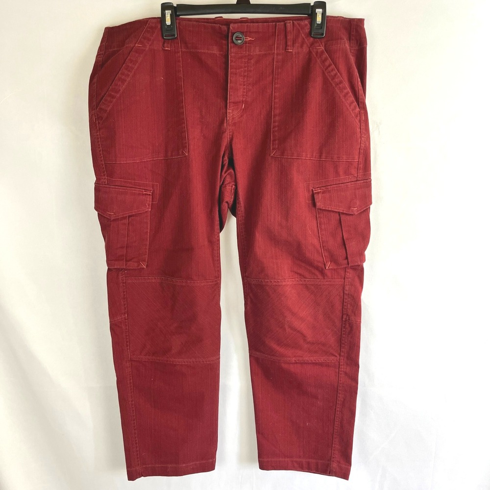 Mountain Hard Wear Womens Cargo Pants Maroon 16W Hiking Utility Gorpcore Trails